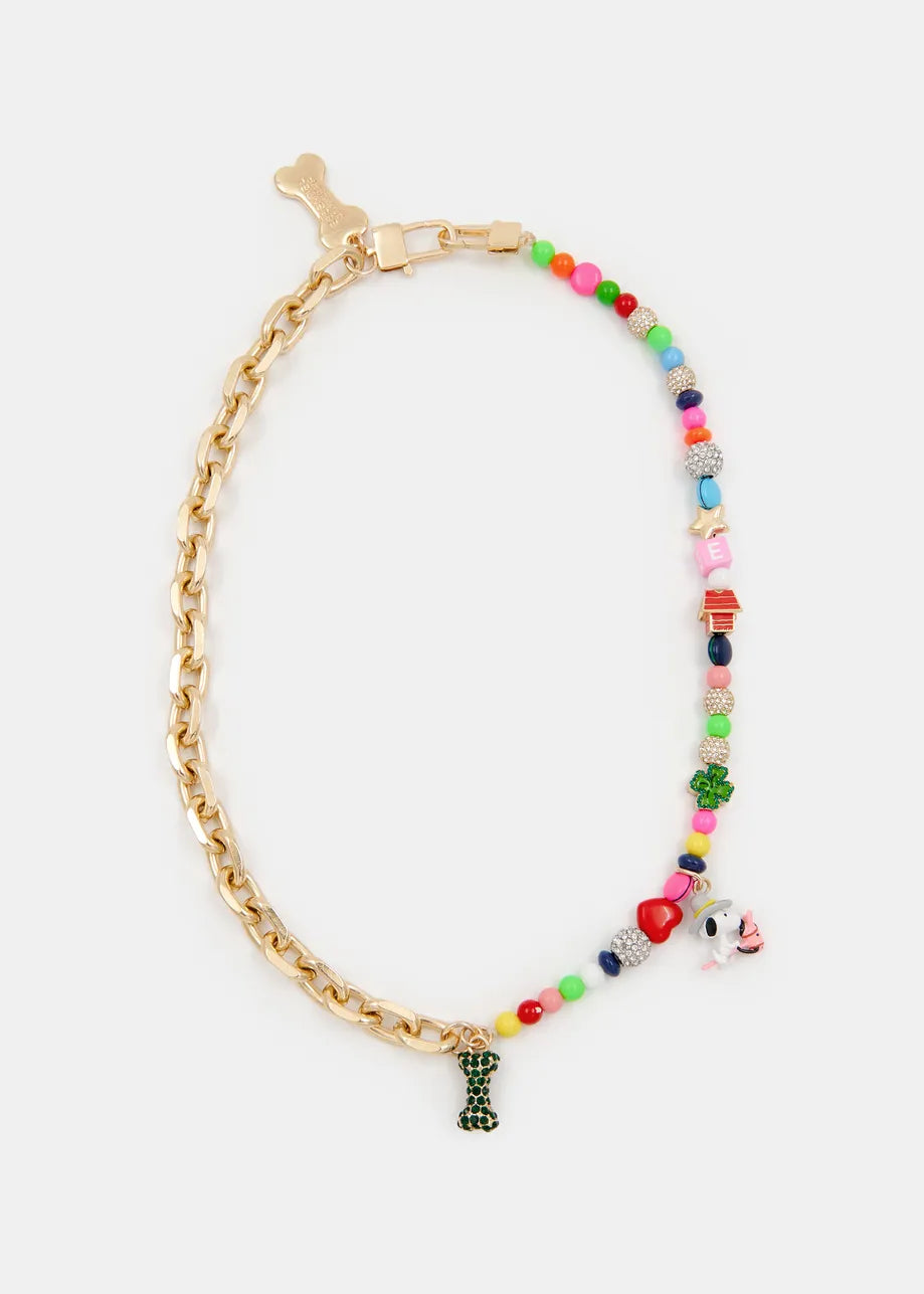 ESSENTIEL ANTWERP JATSU SNOOPY CHARMS NECKLACE