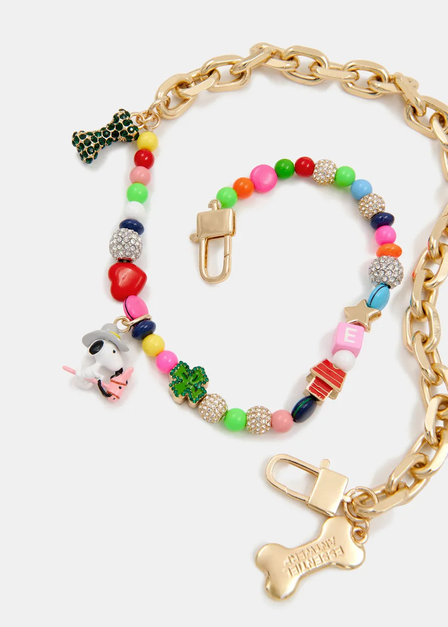 ESSENTIEL ANTWERP JATSU SNOOPY CHARMS NECKLACE