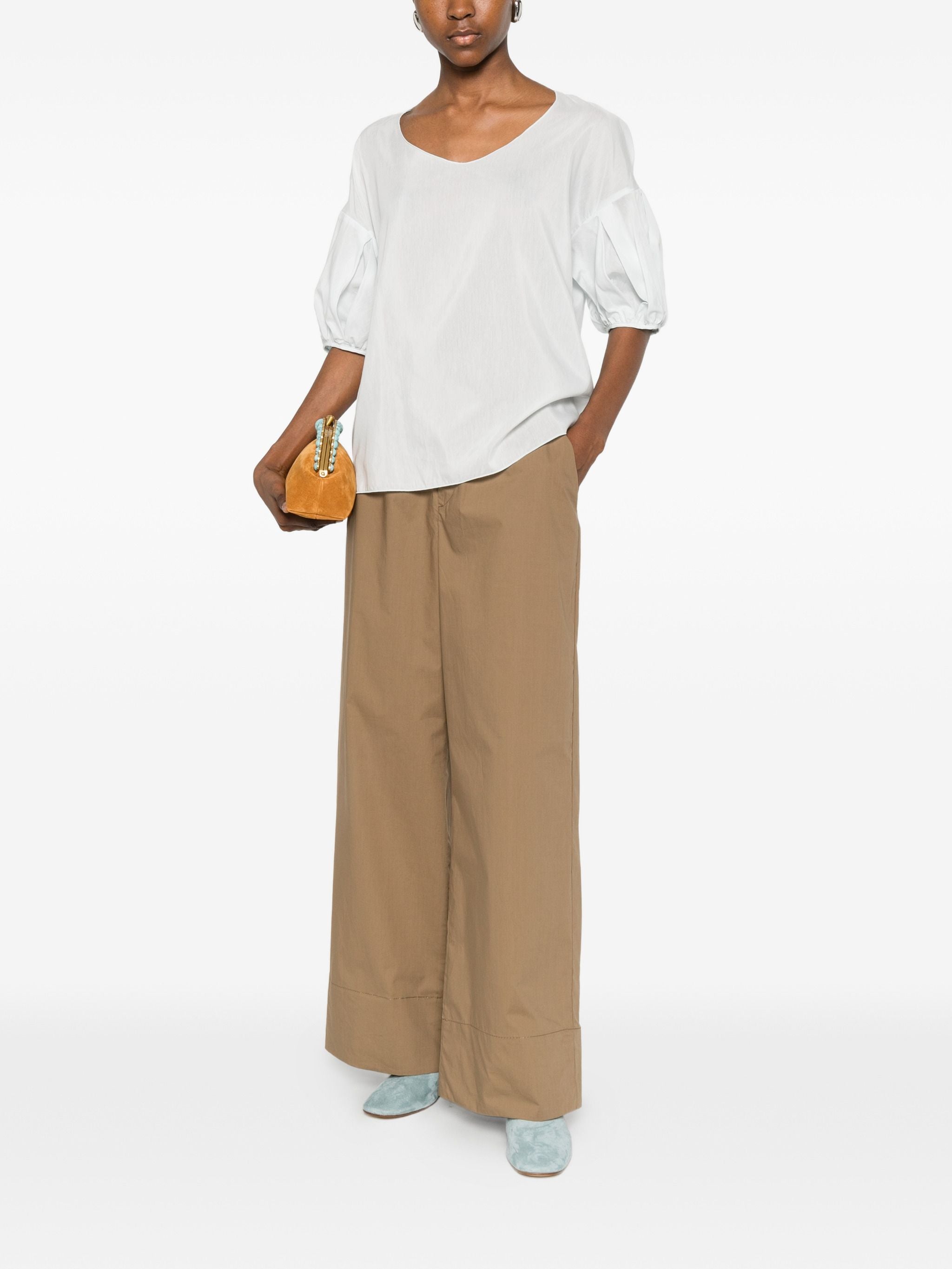 SUSANNE BOMMER PUFF SLEEVE BLOUSE