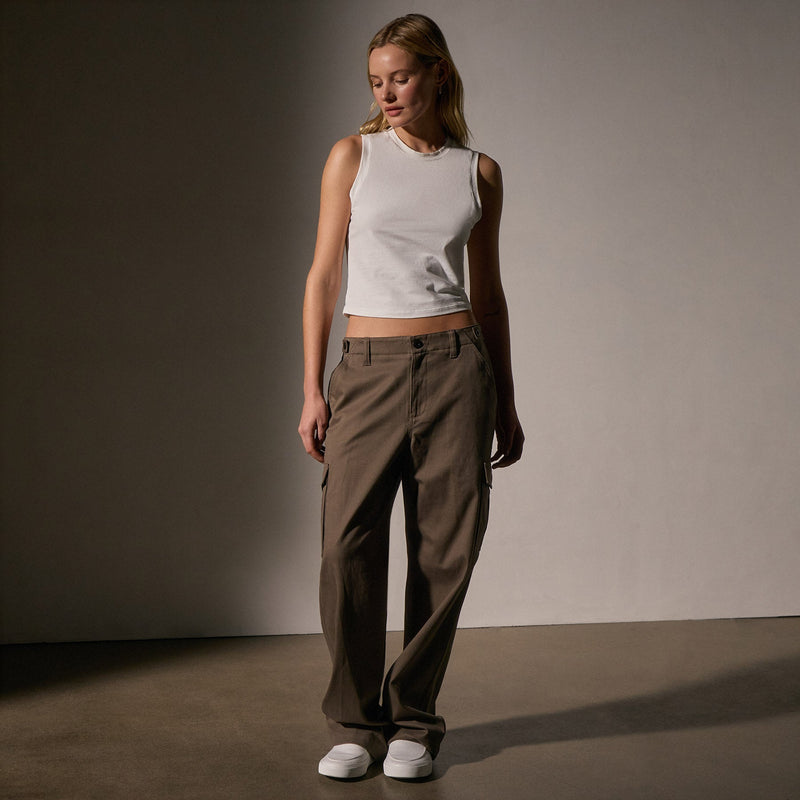 JAMES PERSE CROPPED SHELL TOP