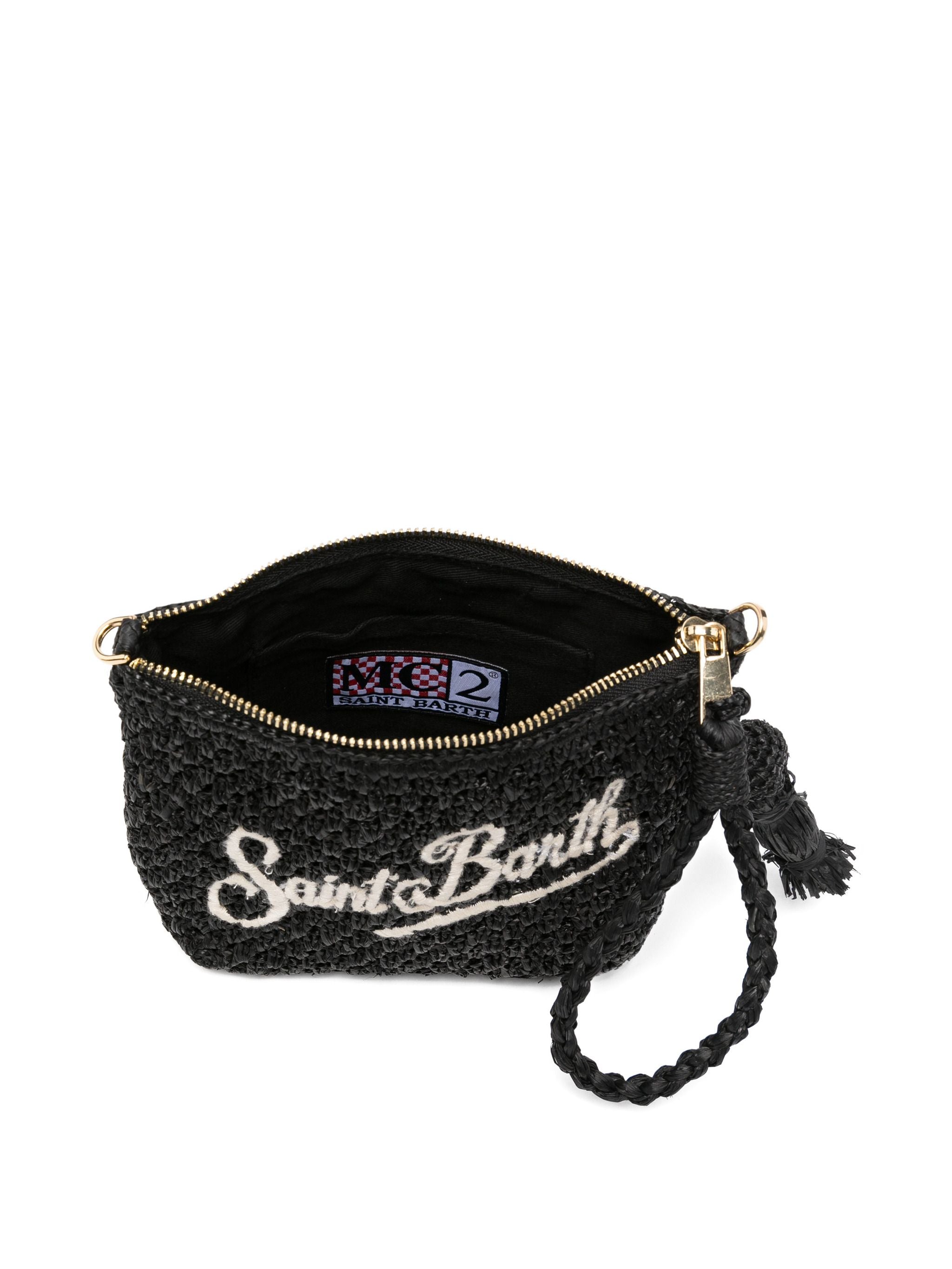 MC2 SAINT BARTH RAFFIA POUCH