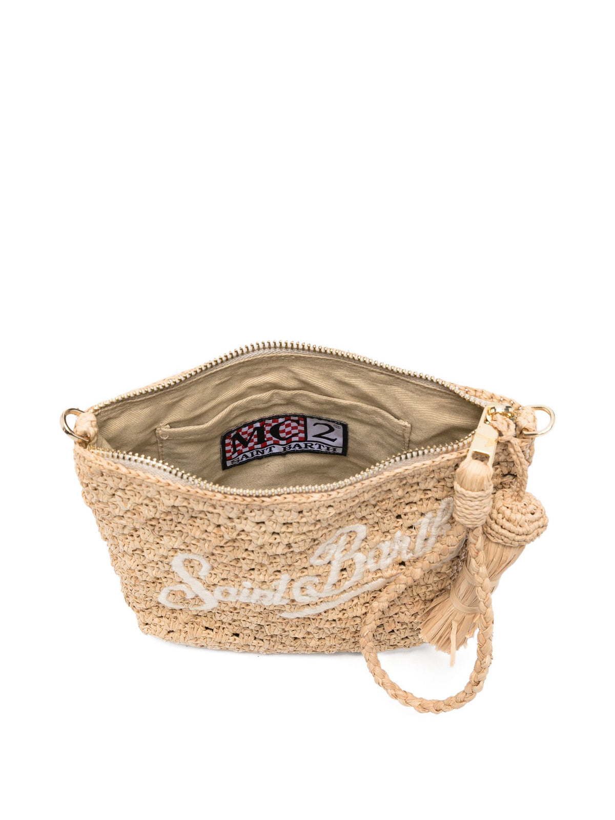 MC2 SAINT BARTH RAFFIA POUCH