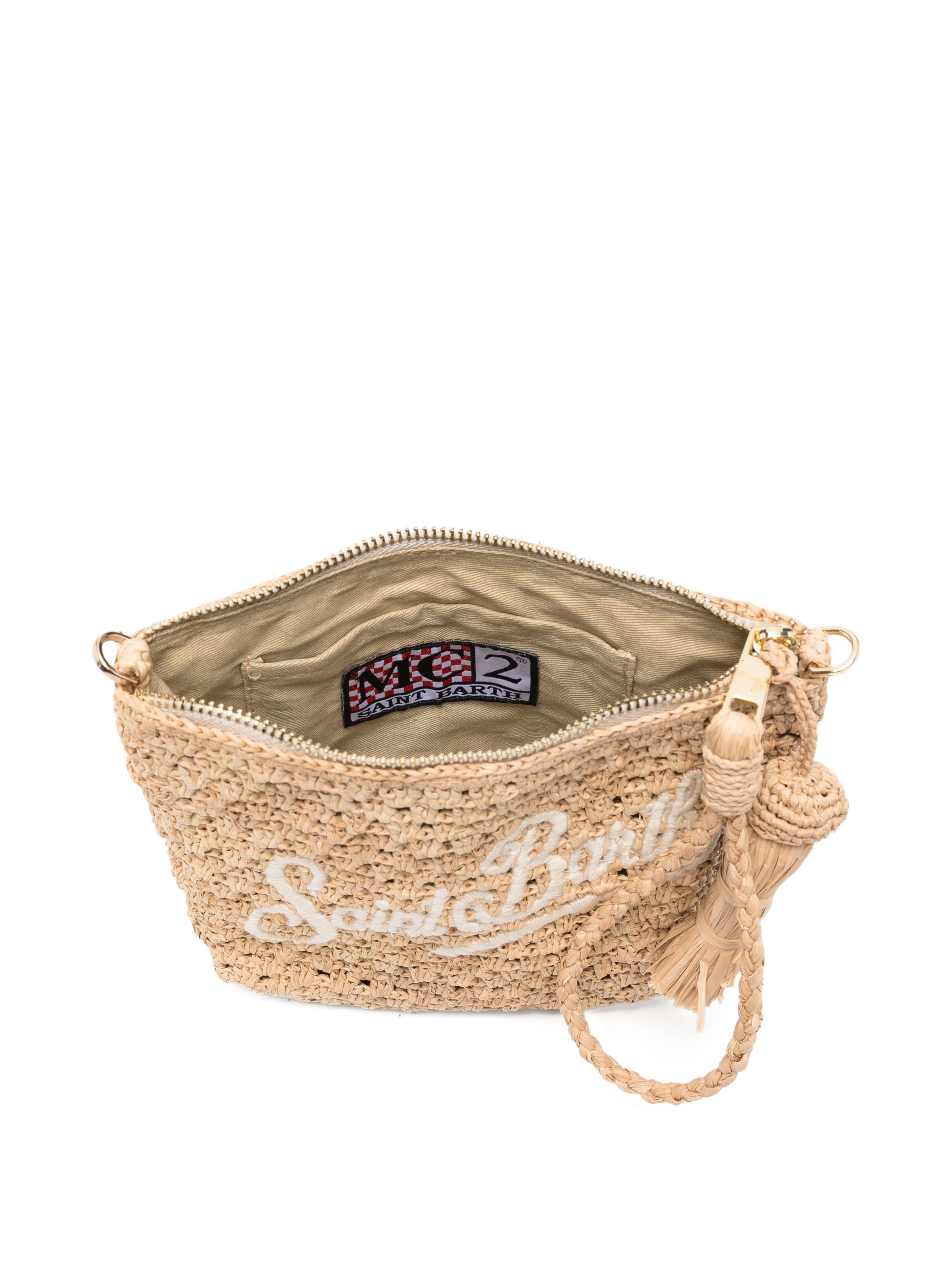MC2 SAINT BARTH RAFFIA POUCH