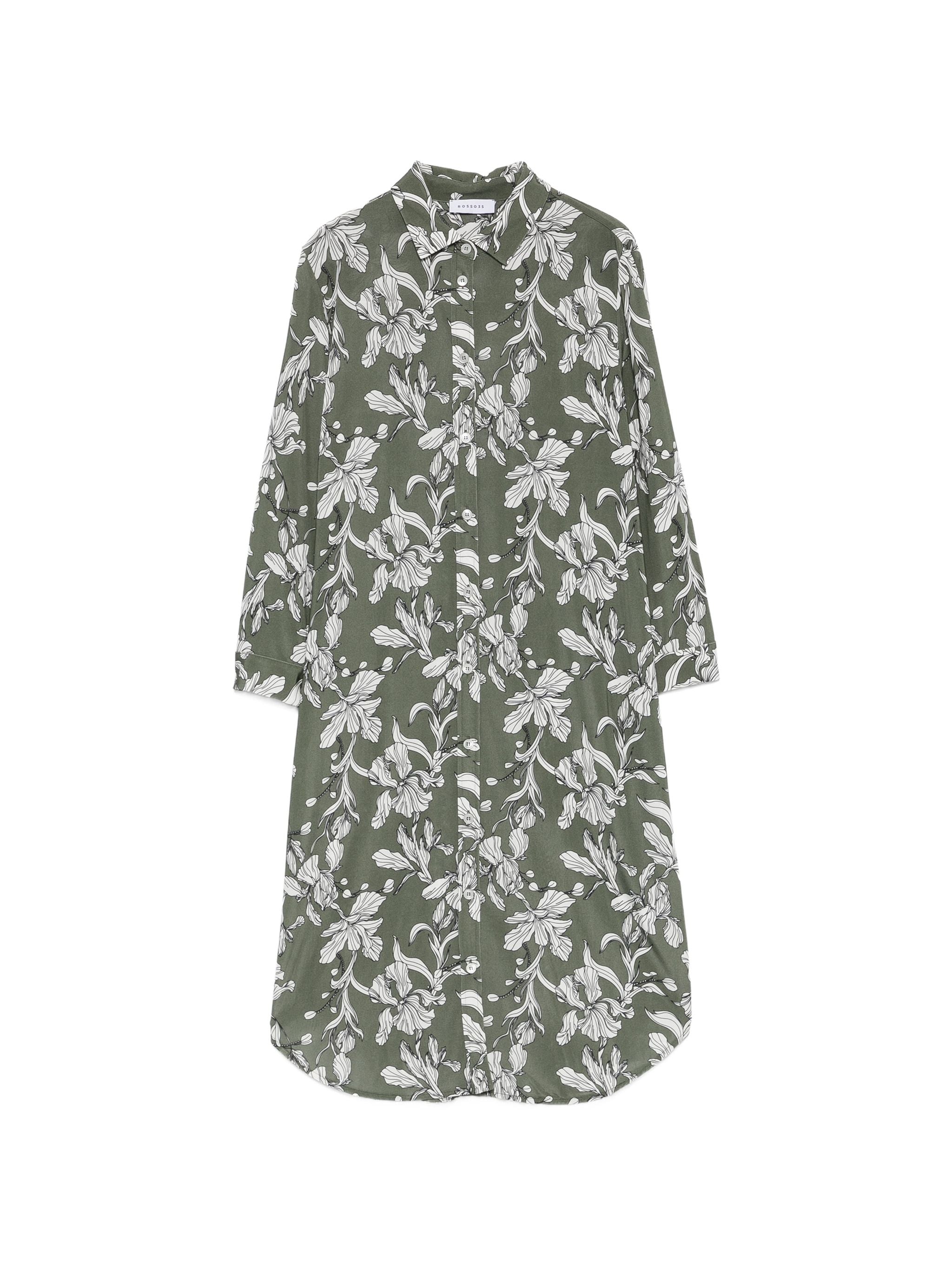 ROSSO 35 FLORAL SHIRT DRESS