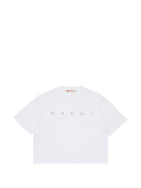 MARNI LOGO CROPPED TEE