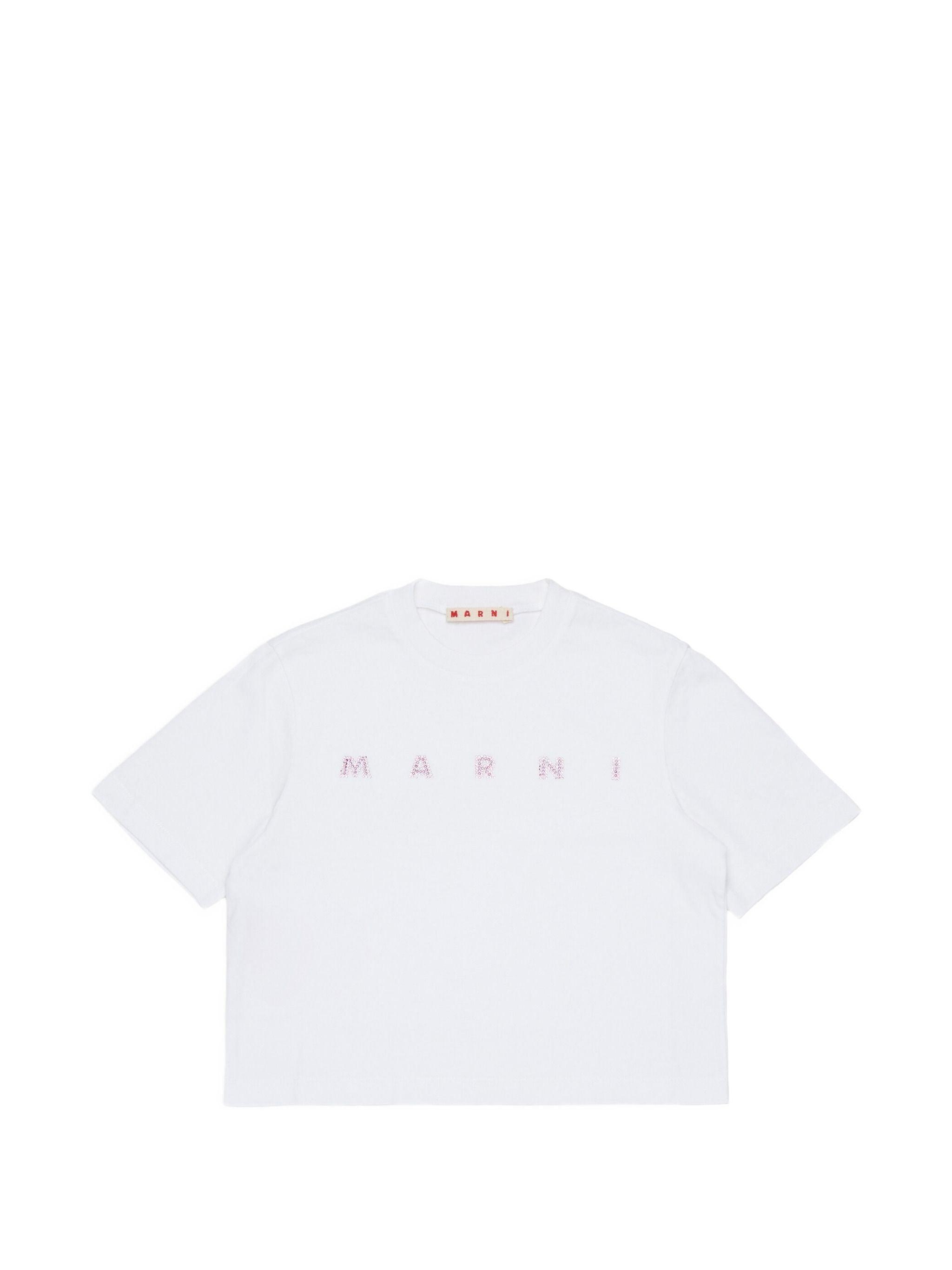 MARNI LOGO CROPPED TEE