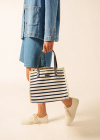 SAINT JAMES STRIPED SQUARE BAG