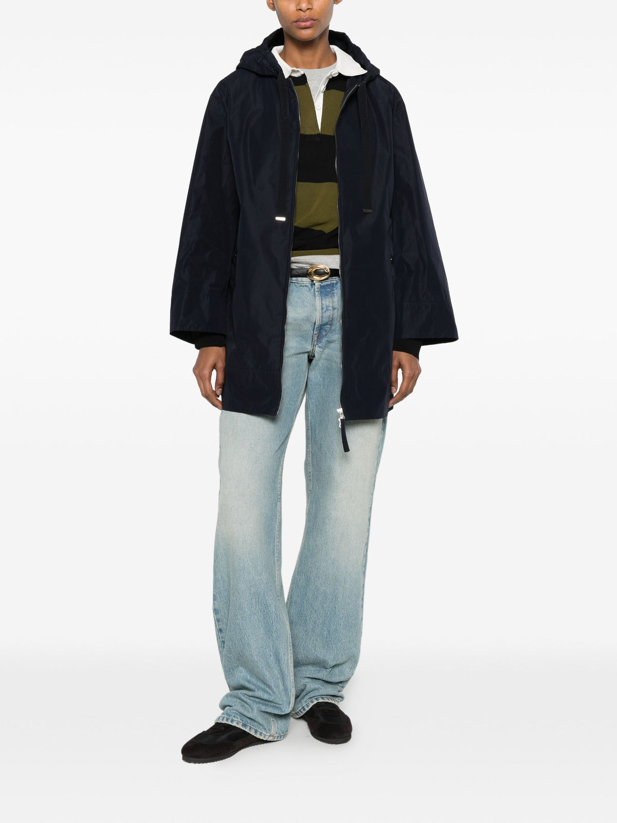 ROSSO 35 HOODED TRENCHCOAT