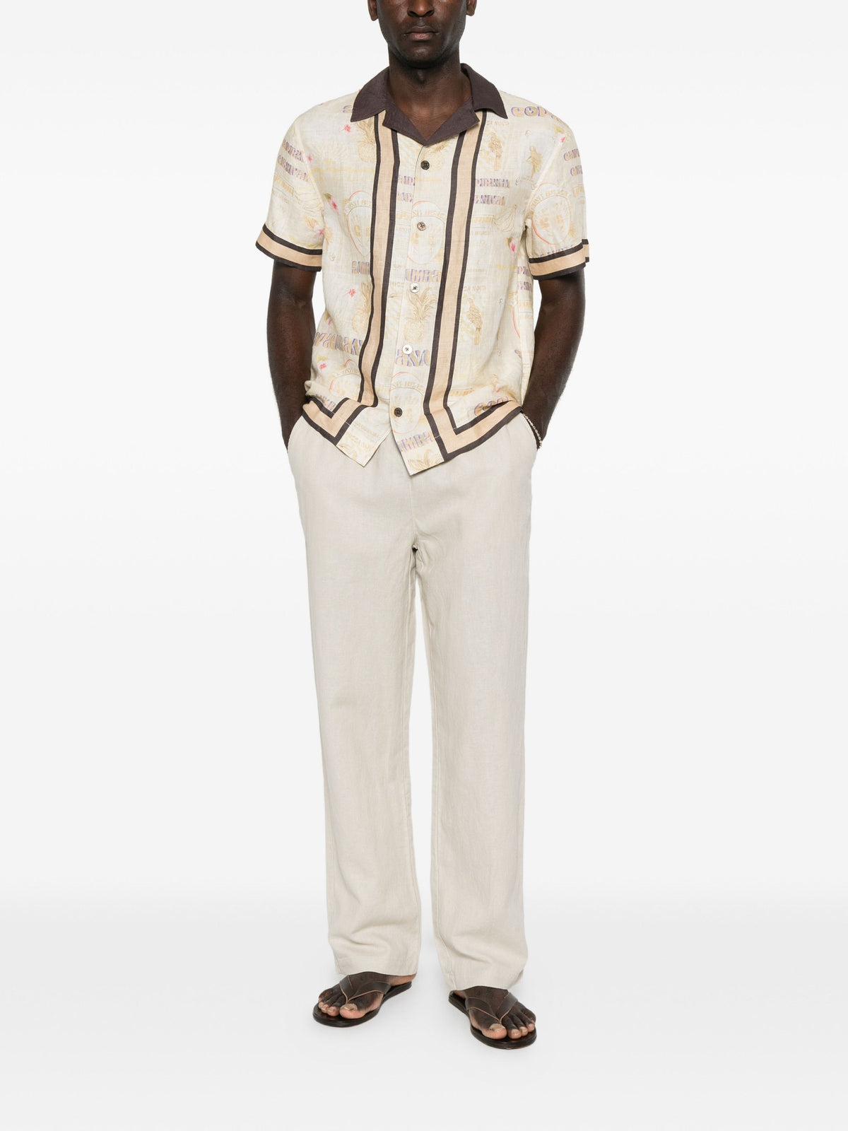 LES DEUX LINEN CASUAL PANTS