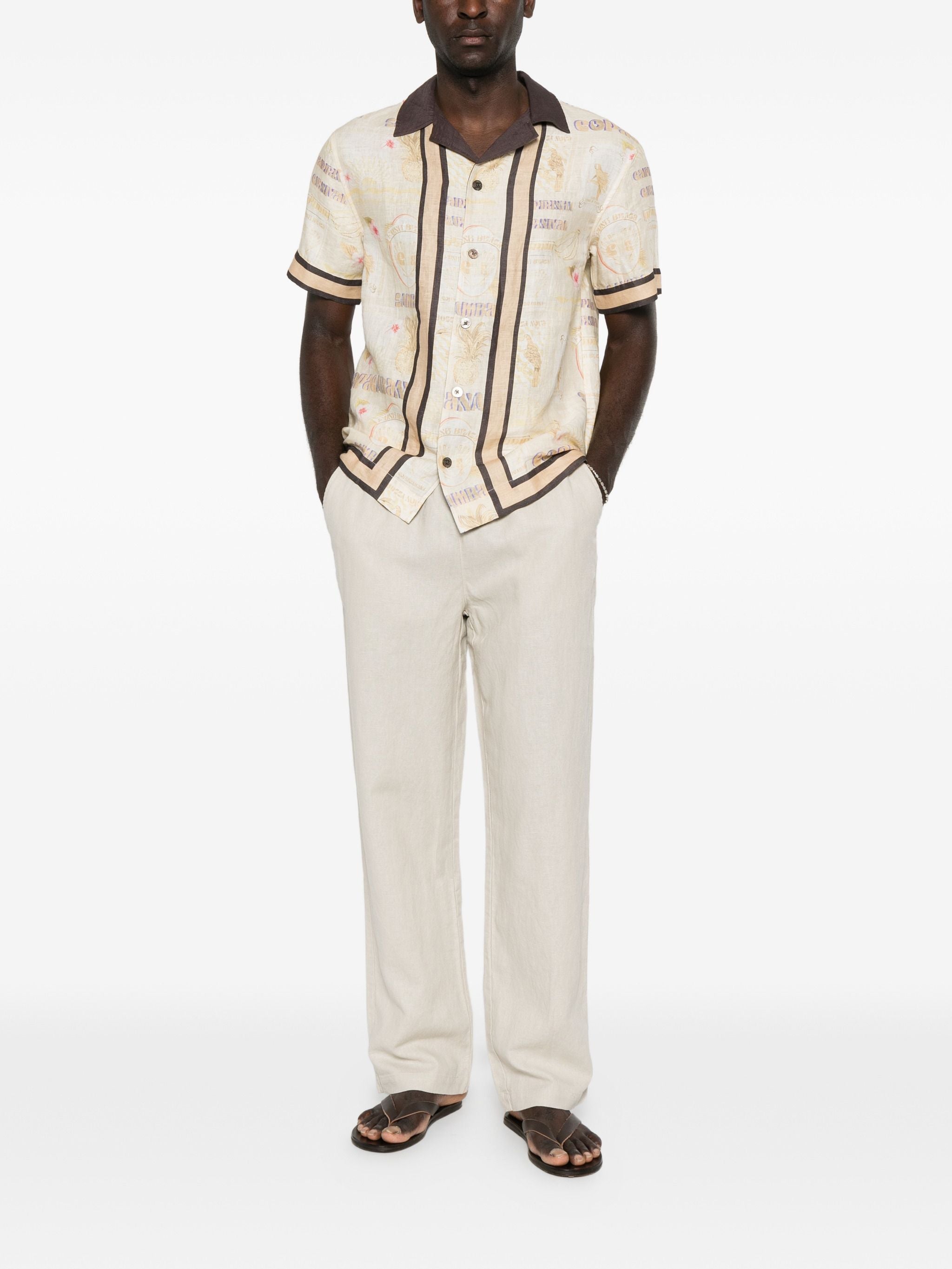LES DEUX LINEN CASUAL PANTS