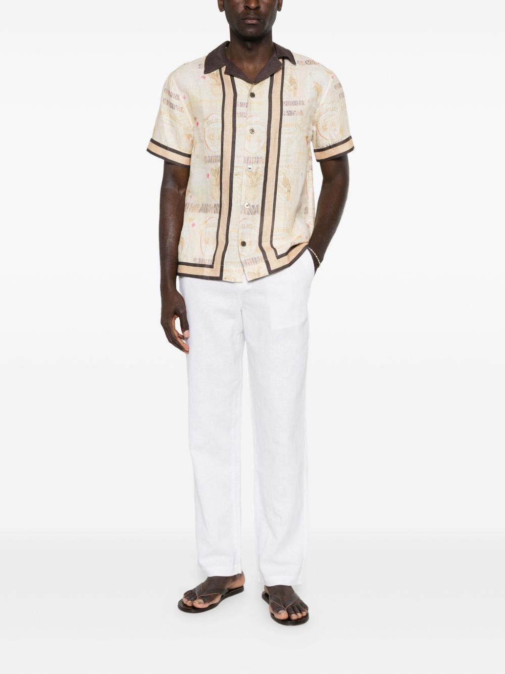 LES DEUX LINEN COMFORT SUIT PANTS