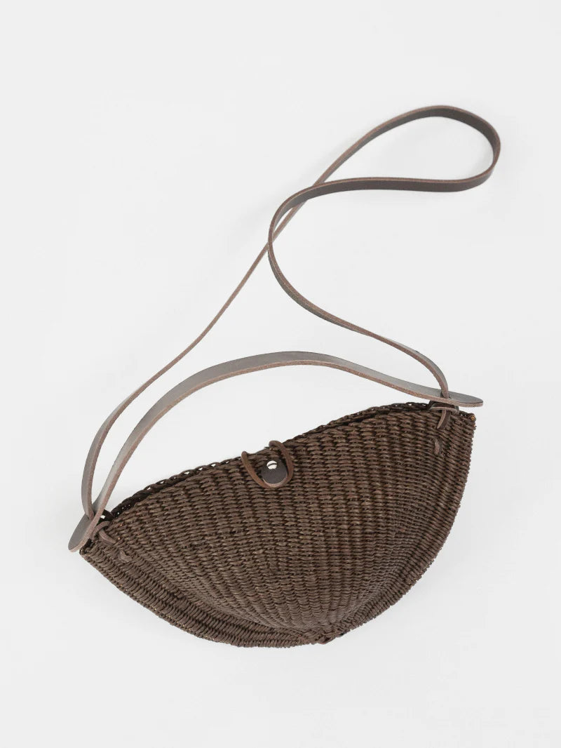 INES BRESSAND SMALL WALLNUT SHOULDER BAG