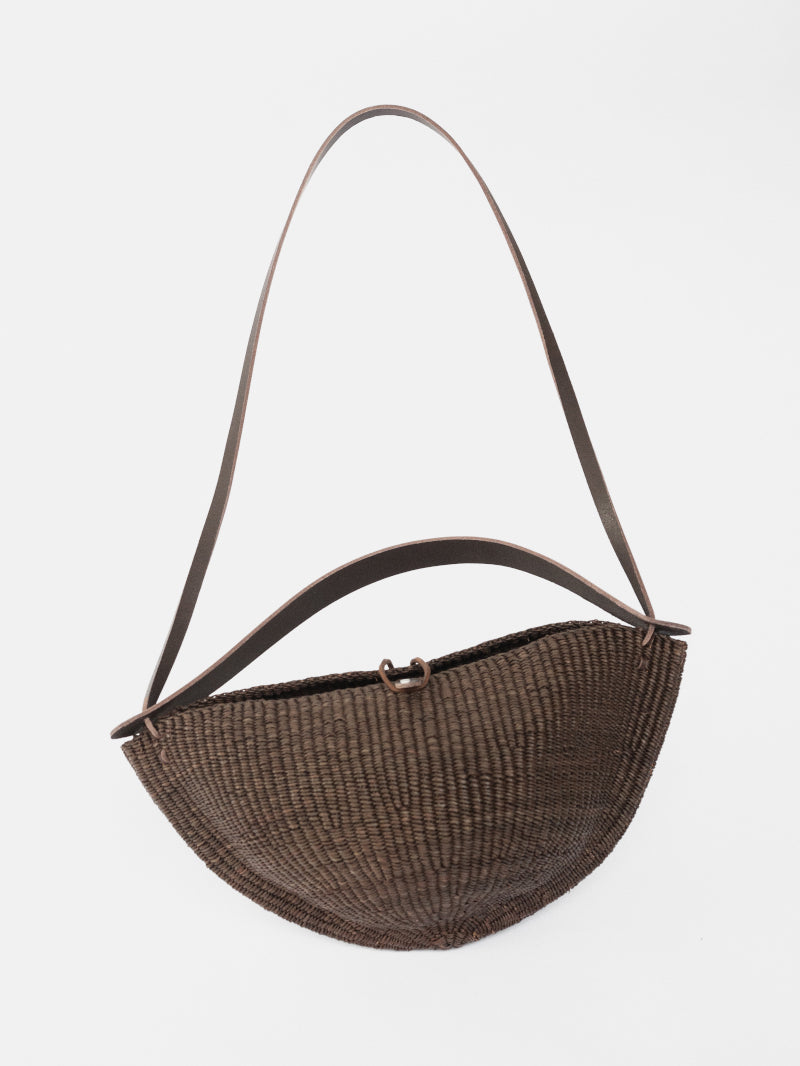 INES BRESSAND MEDIUM WALNUT OVAL BAG