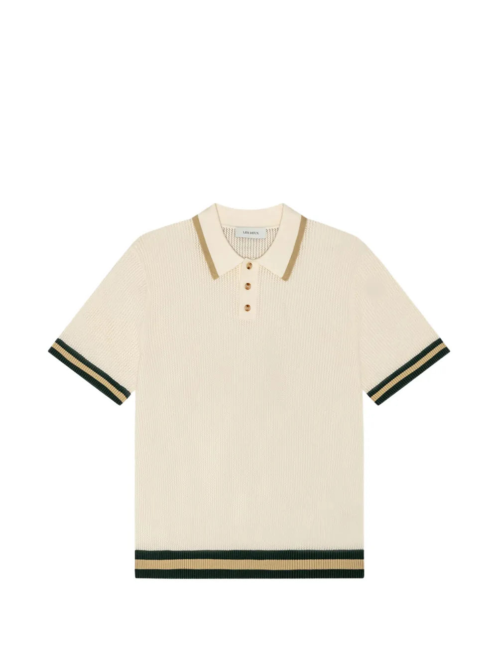 LES DEUX LACE KNITTED POLO
