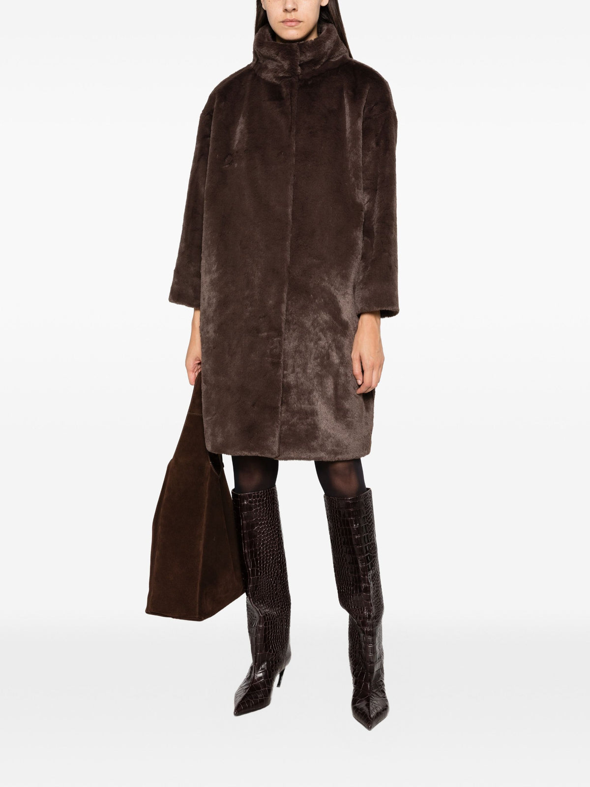 HERNO FAUX FUR COAT