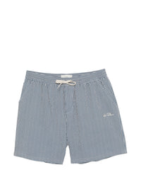 LES DEUX STRIPE SEERSUCKER SWIM SHORT