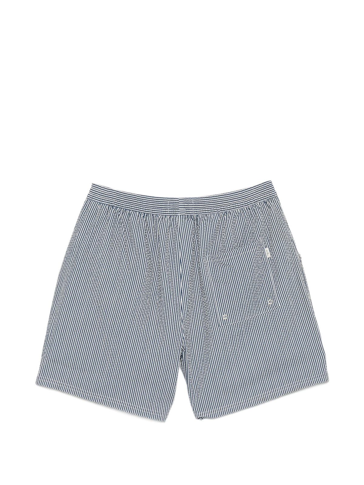 LES DEUX STRIPE SEERSUCKER SWIM SHORT