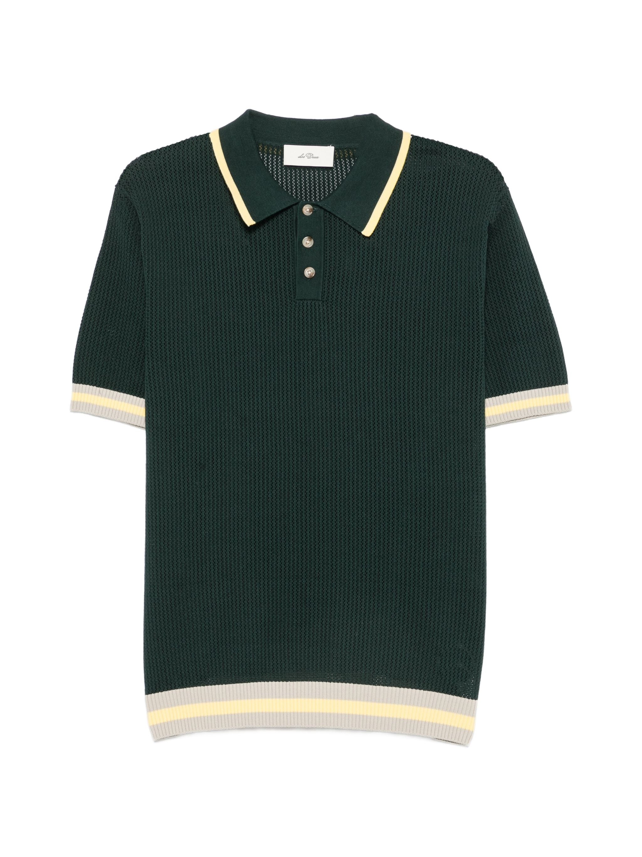 LES DEUX LACE KNITTED POLO