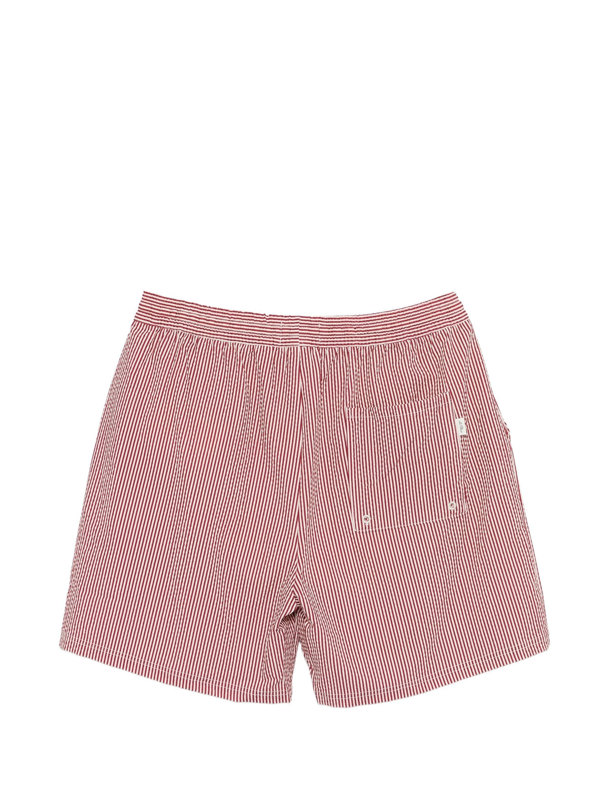 LES DEUX STRIPE SEERSUCKER SWIM SHORT