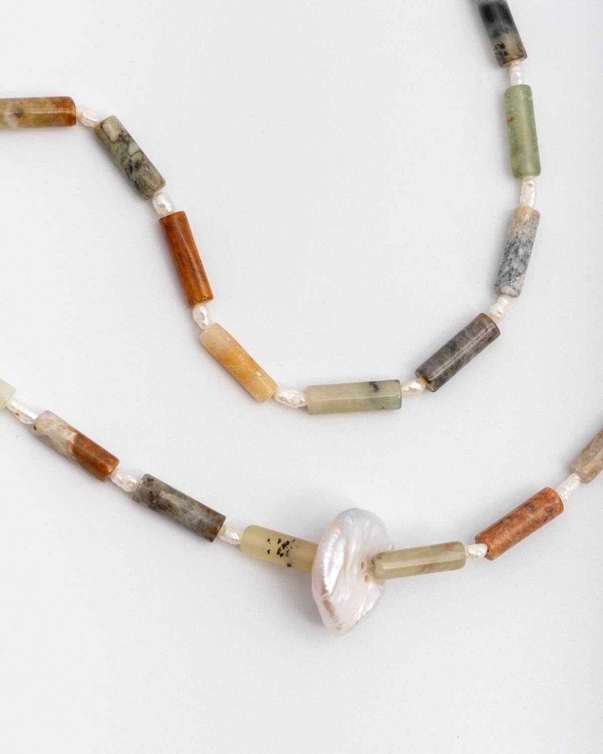 ALYSI COLORED STONES LONG NECKLACE