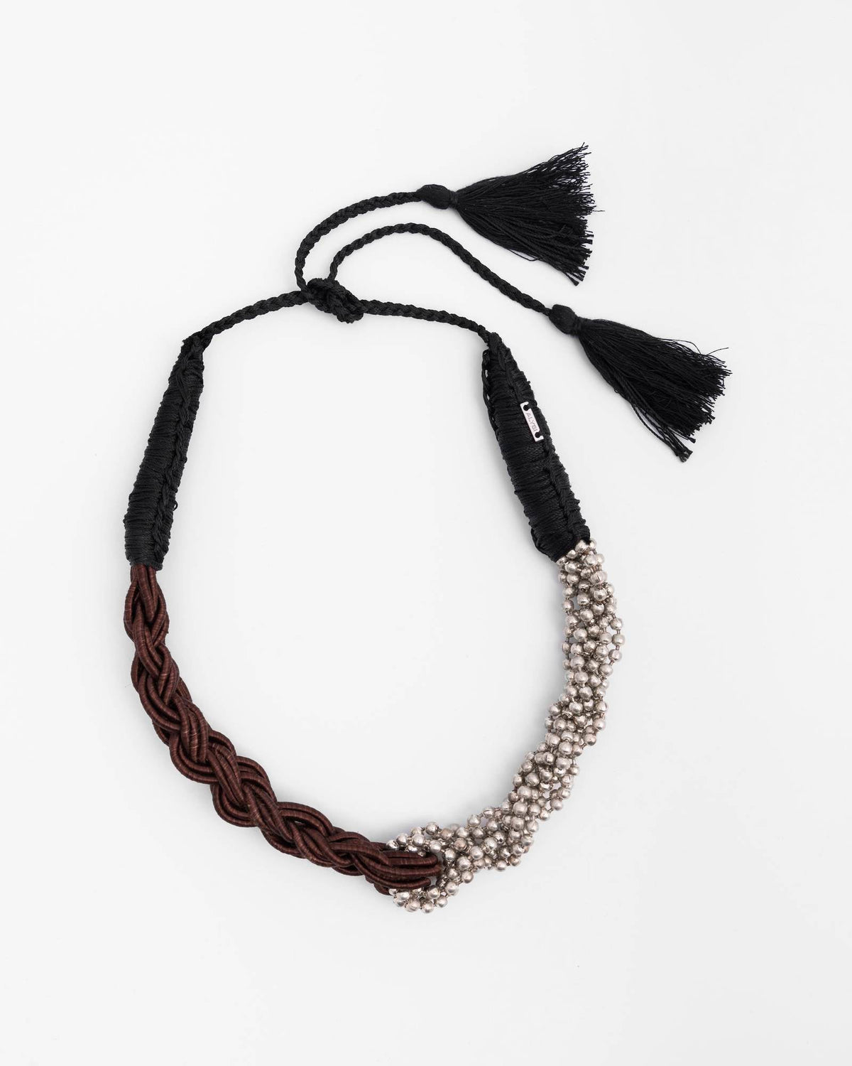 ALYSI BRAIDED BEAD NECKLACE