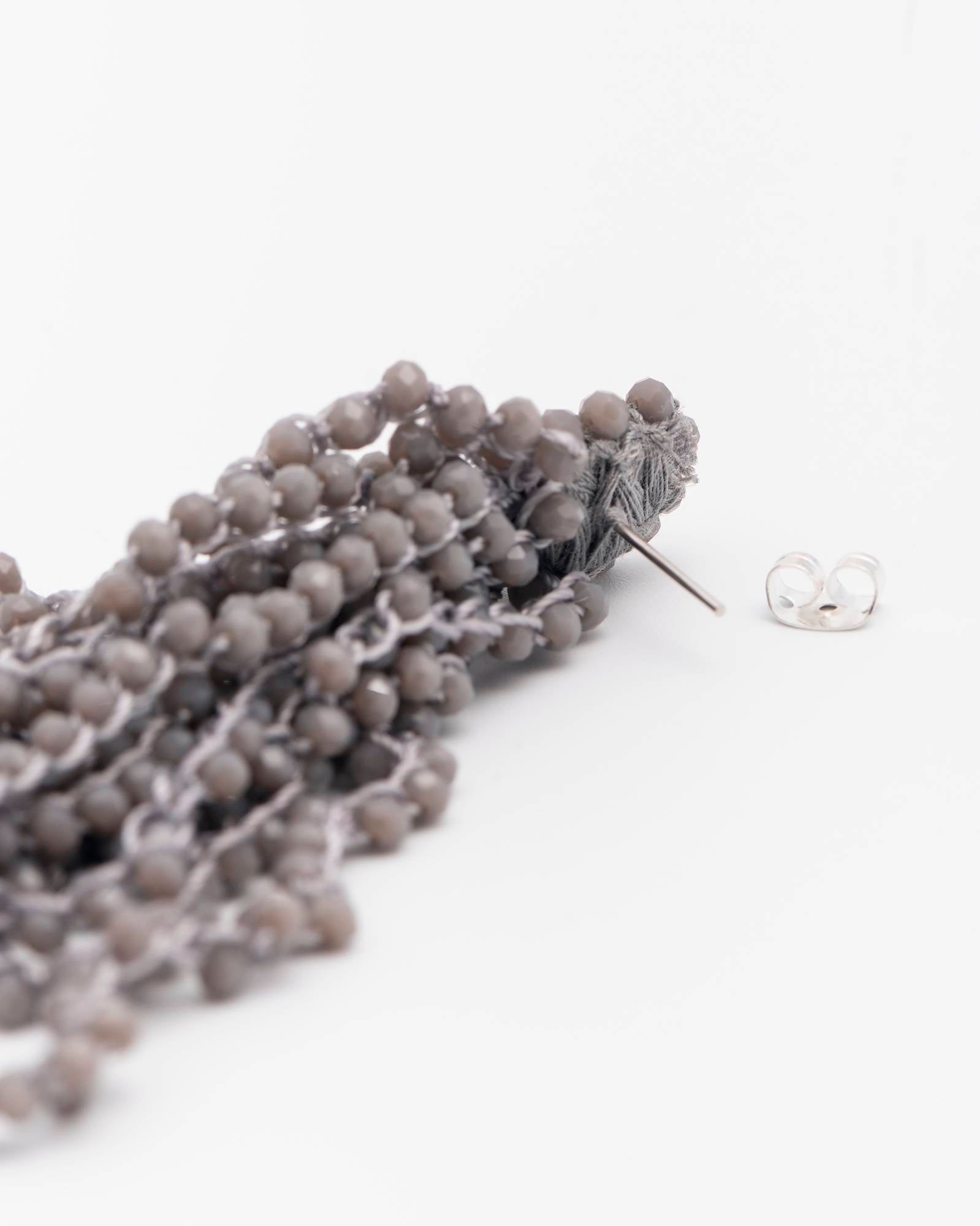 ALYSI LONG CROCHET BEADS EARRINGS
