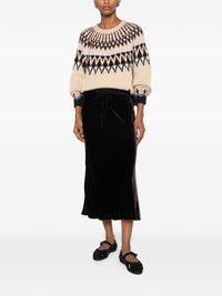 FORTE FORTE VELVET MIDI SKIRT