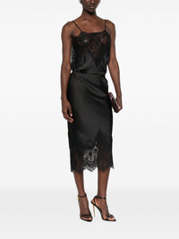 NORMA KAMALI BIAIS HALF SLIP WITH LACE