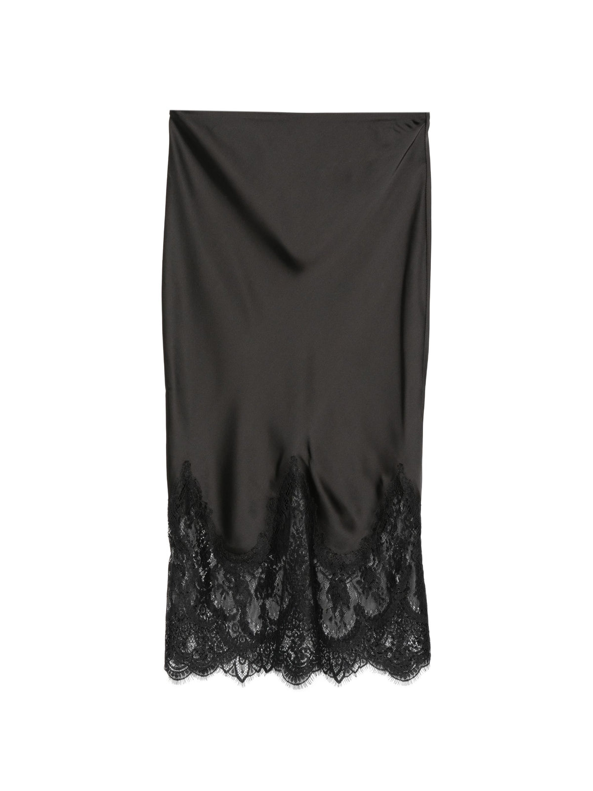 NORMA KAMALI BIAIS HALF SLIP WITH LACE