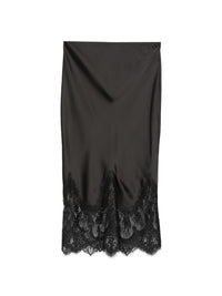 NORMA KAMALI BIAIS HALF SLIP WITH LACE