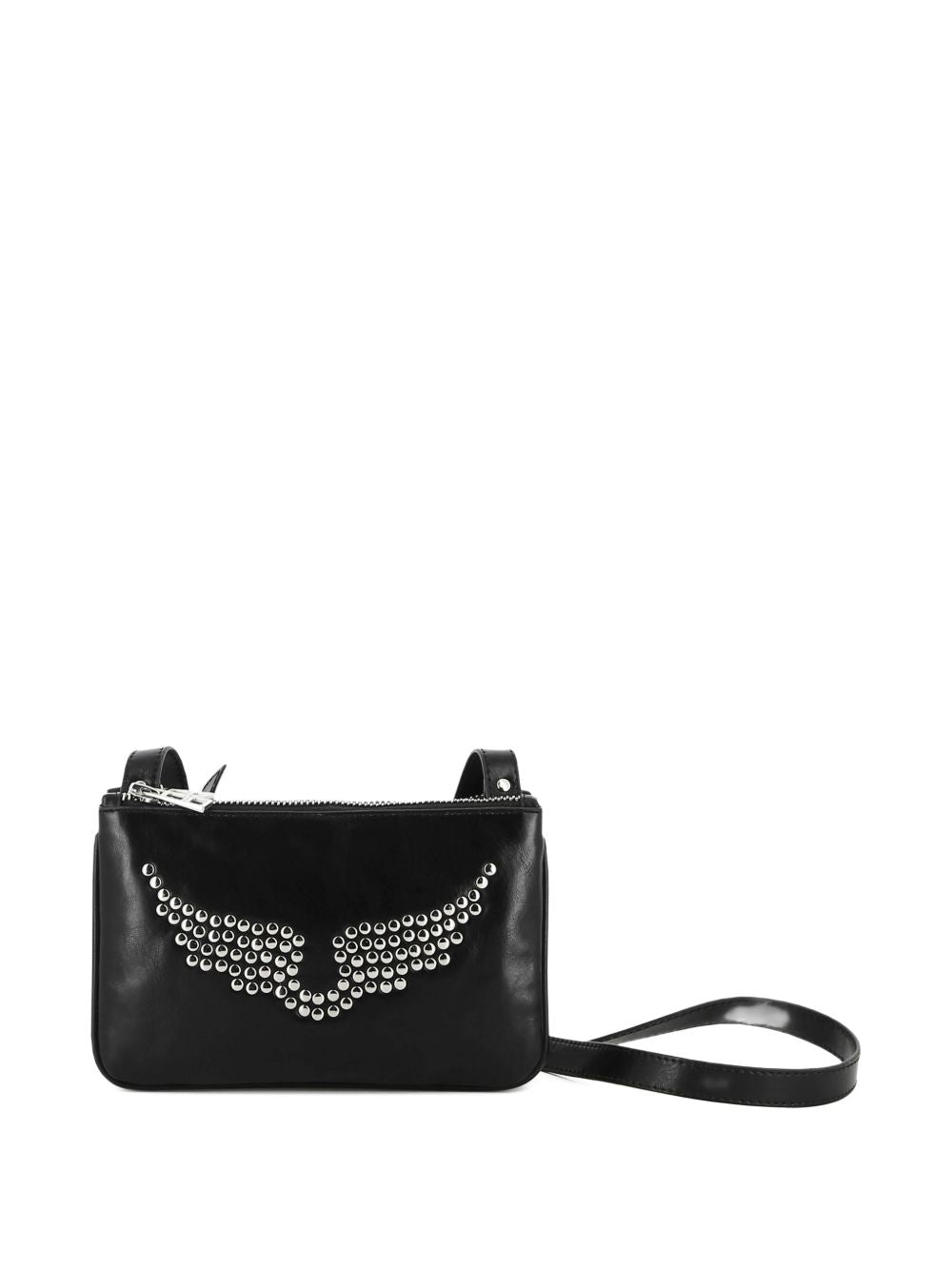 ZADIG & VOLTAIRE STUD LOGO SHOULDER BAG