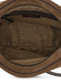GIANNI CHIARINI CORA RIBBED SUEDE SMALL