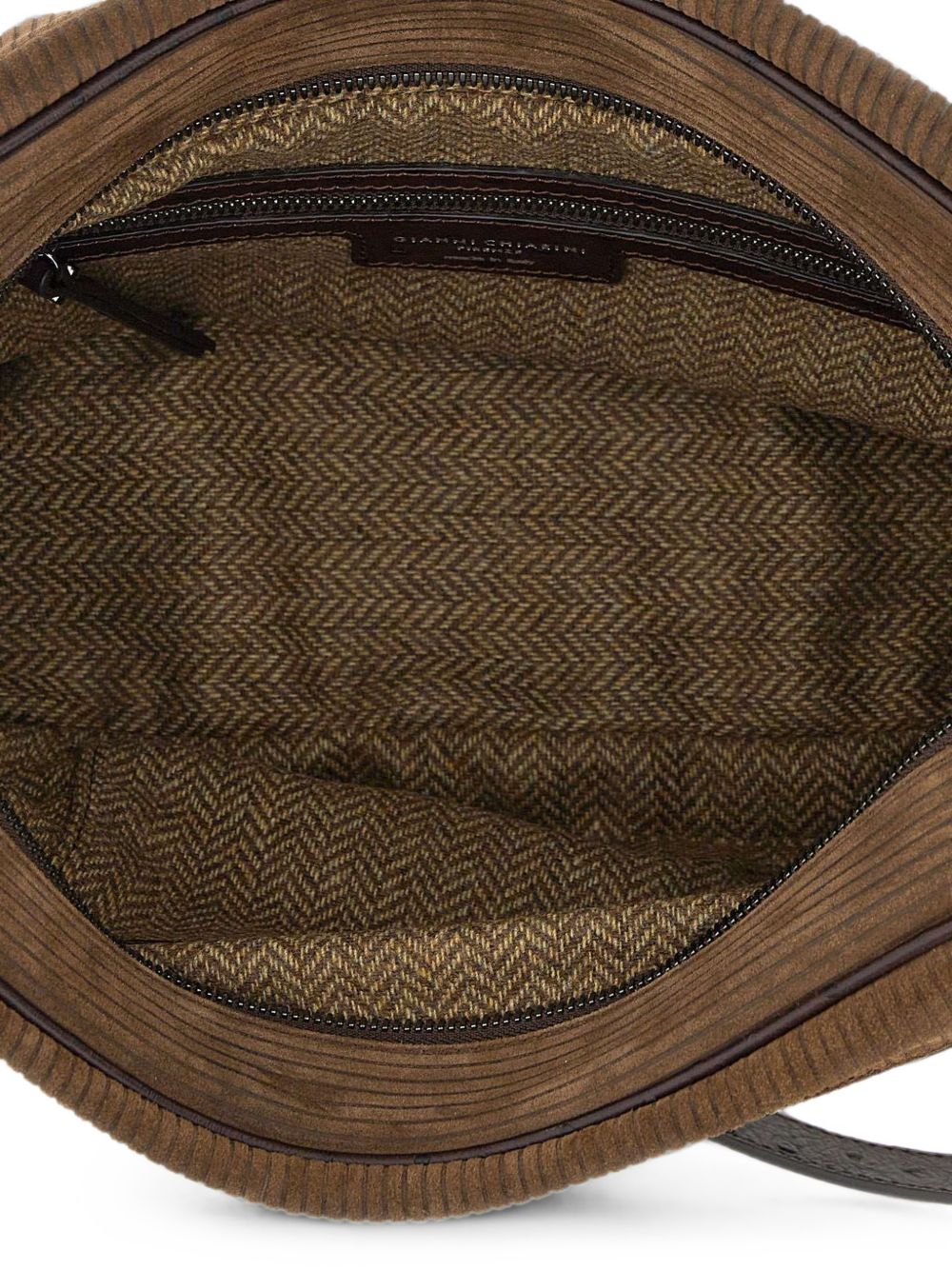 GIANNI CHIARINI CORA RIBBED SUEDE SMALL