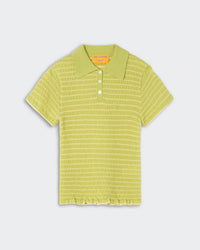 GUEST IN RESIDENCE SMOCKED SHRUNKEN POLO