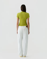 GUEST IN RESIDENCE SMOCKED SHRUNKEN POLO