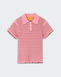 GUEST IN RESIDENCE SMOCKED SHRUNKEN POLO
