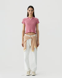 GUEST IN RESIDENCE SMOCKED SHRUNKEN POLO