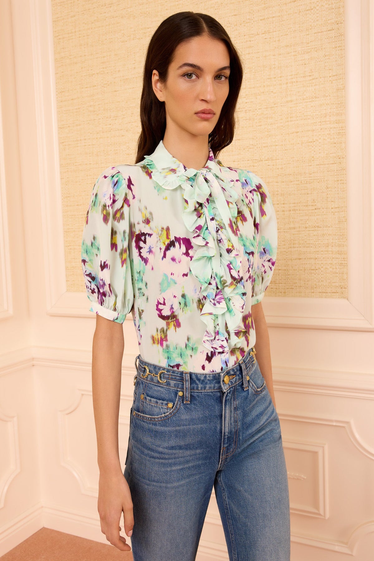 ULLA JOHNSON CAMELLIA TOP