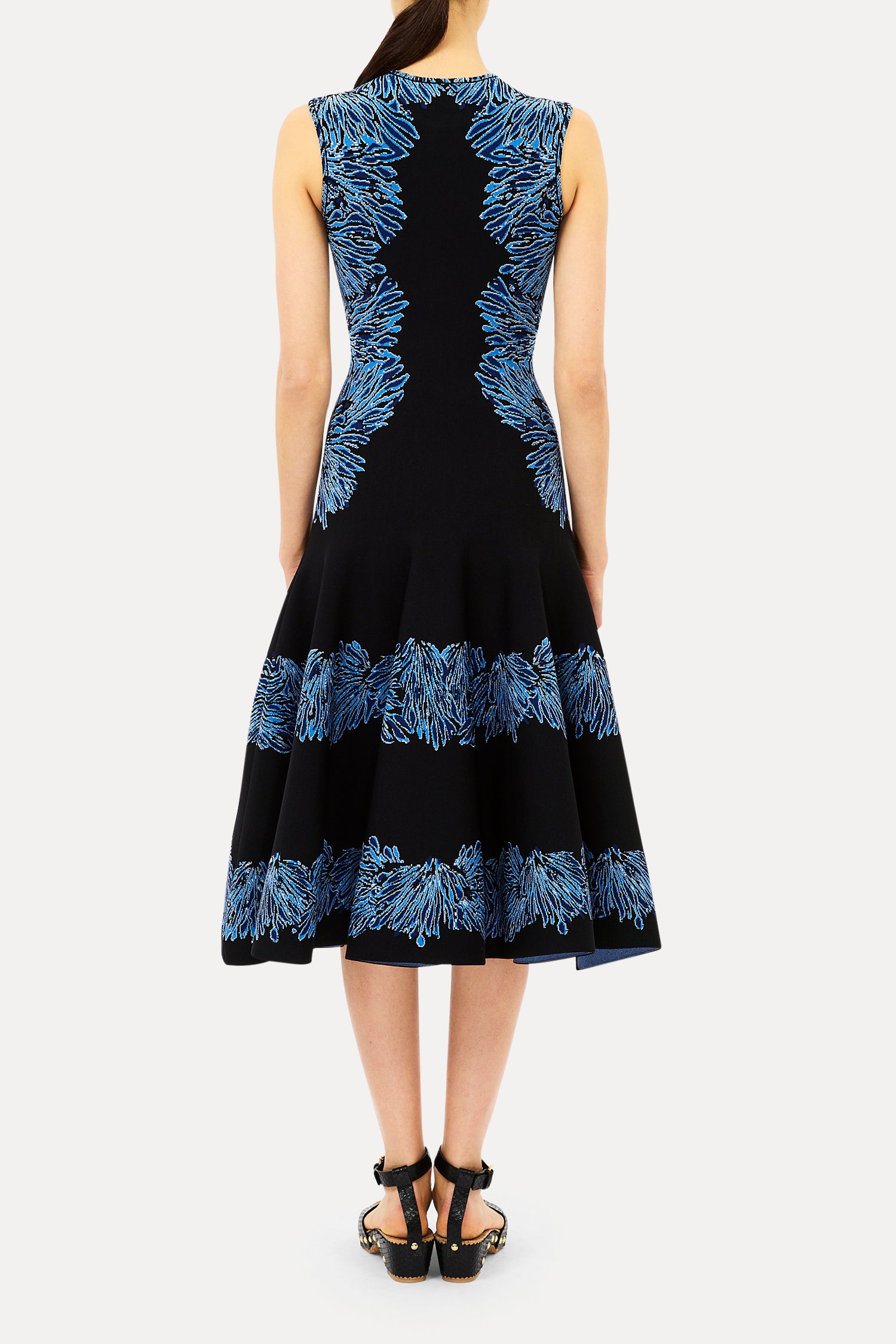 ULLA JOHNSON IONA SL JACQUARD KNIT DRESS