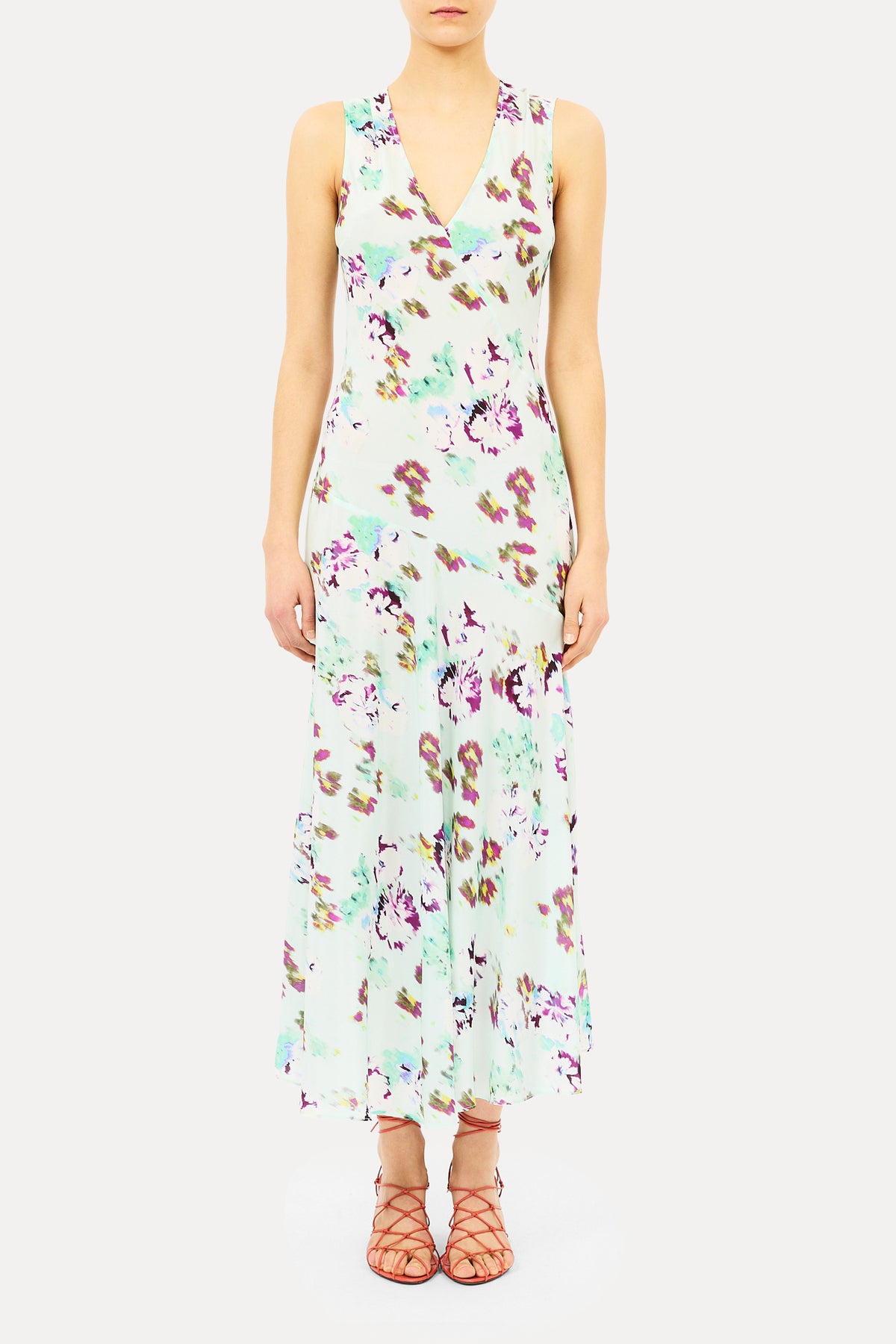 ULLA JOHNSON ELOWEN SL SILK DRESS