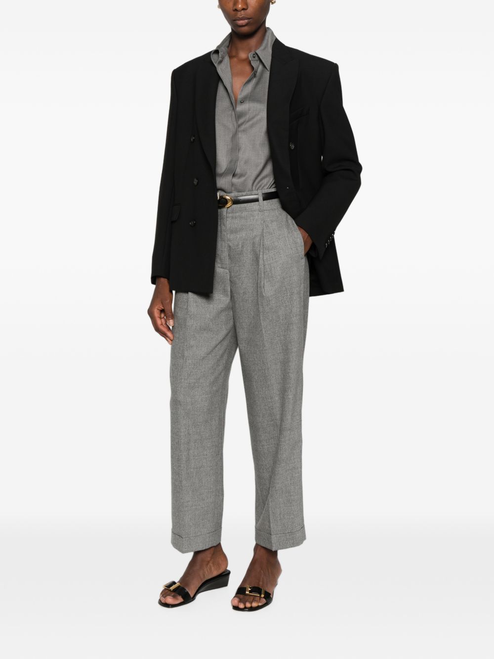PESERICO SIGN FLANNEL TROUSERS