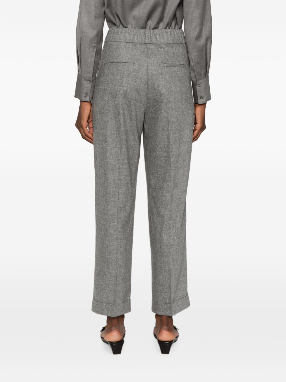 PESERICO SIGN FLANNEL TROUSERS