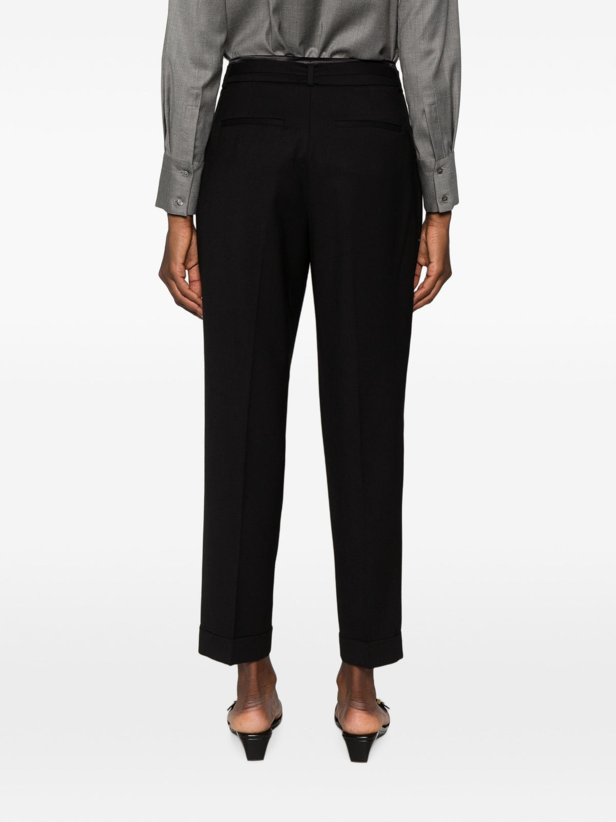 PESERICO SIGN BELTED TROUSERS