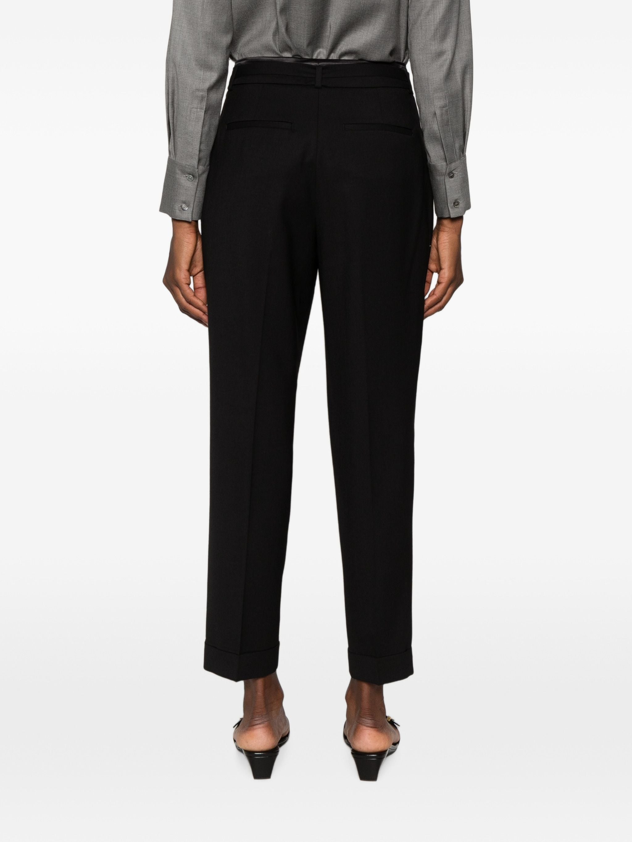 PESERICO SIGN BELTED TROUSERS