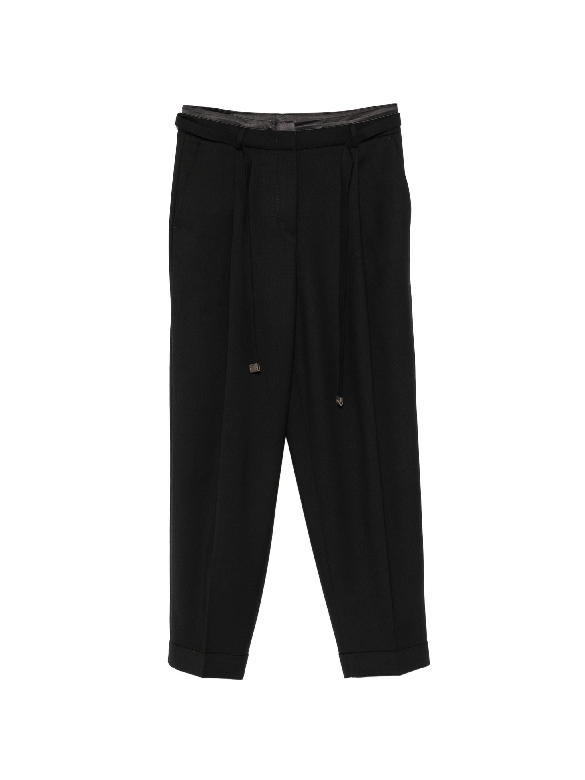 PESERICO SIGN BELTED TROUSERS