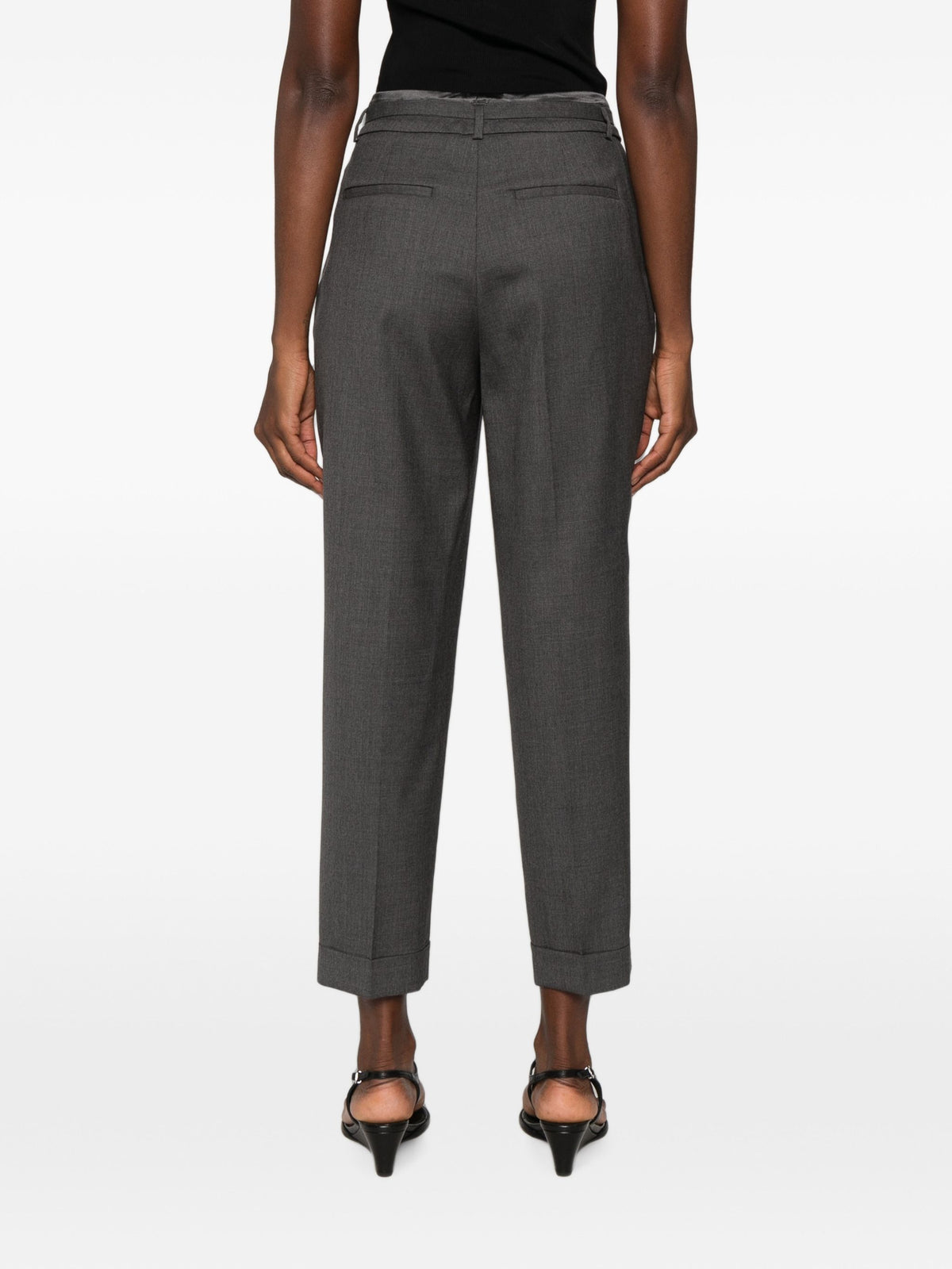 PESERICO SIGN BELTED TROUSERS