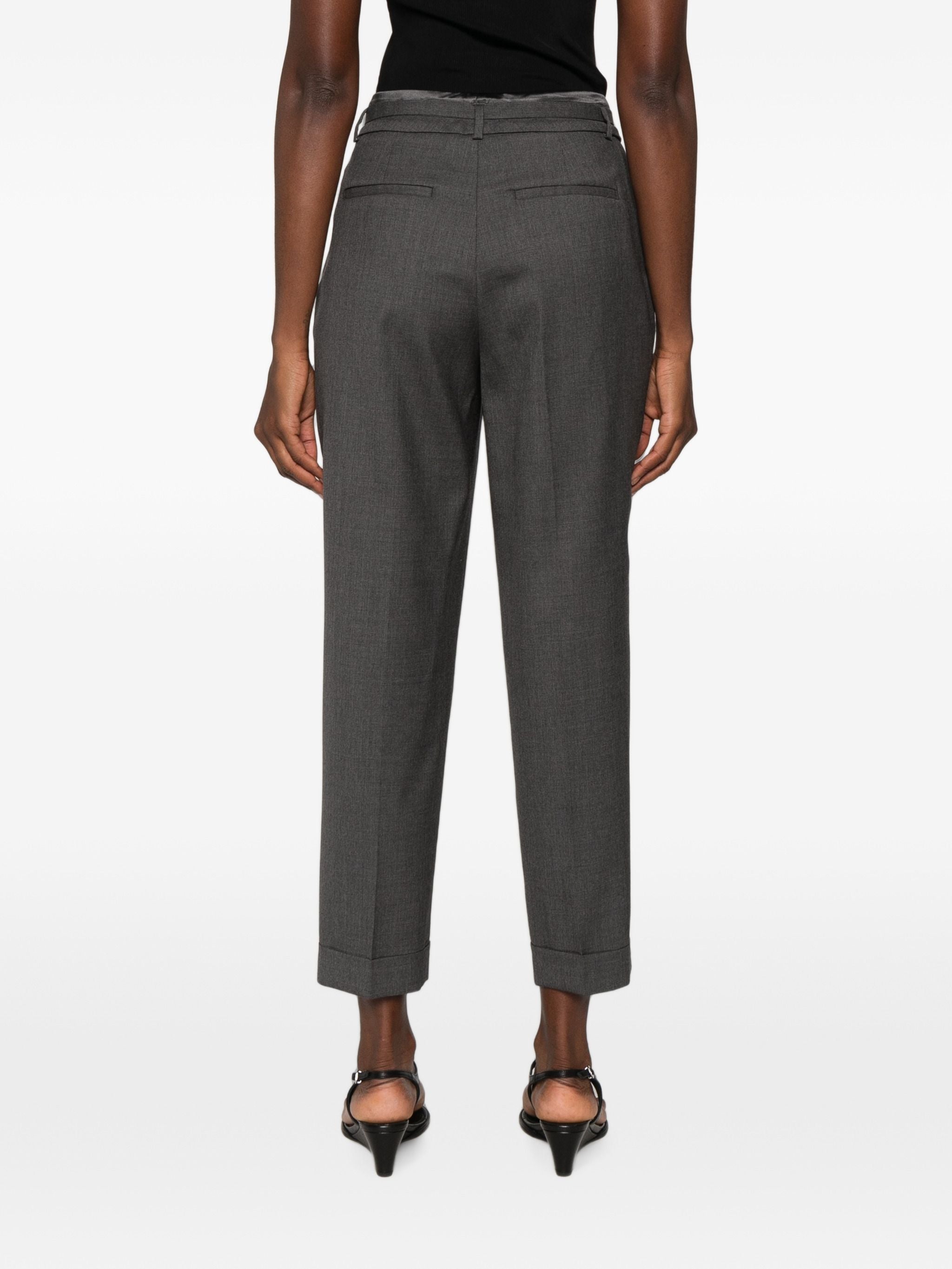 PESERICO SIGN BELTED TROUSERS