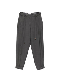 PESERICO SIGN BELTED TROUSERS