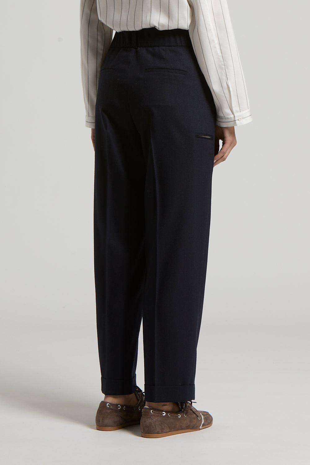 PESERICO SIGN FLANNEL TROUSERS
