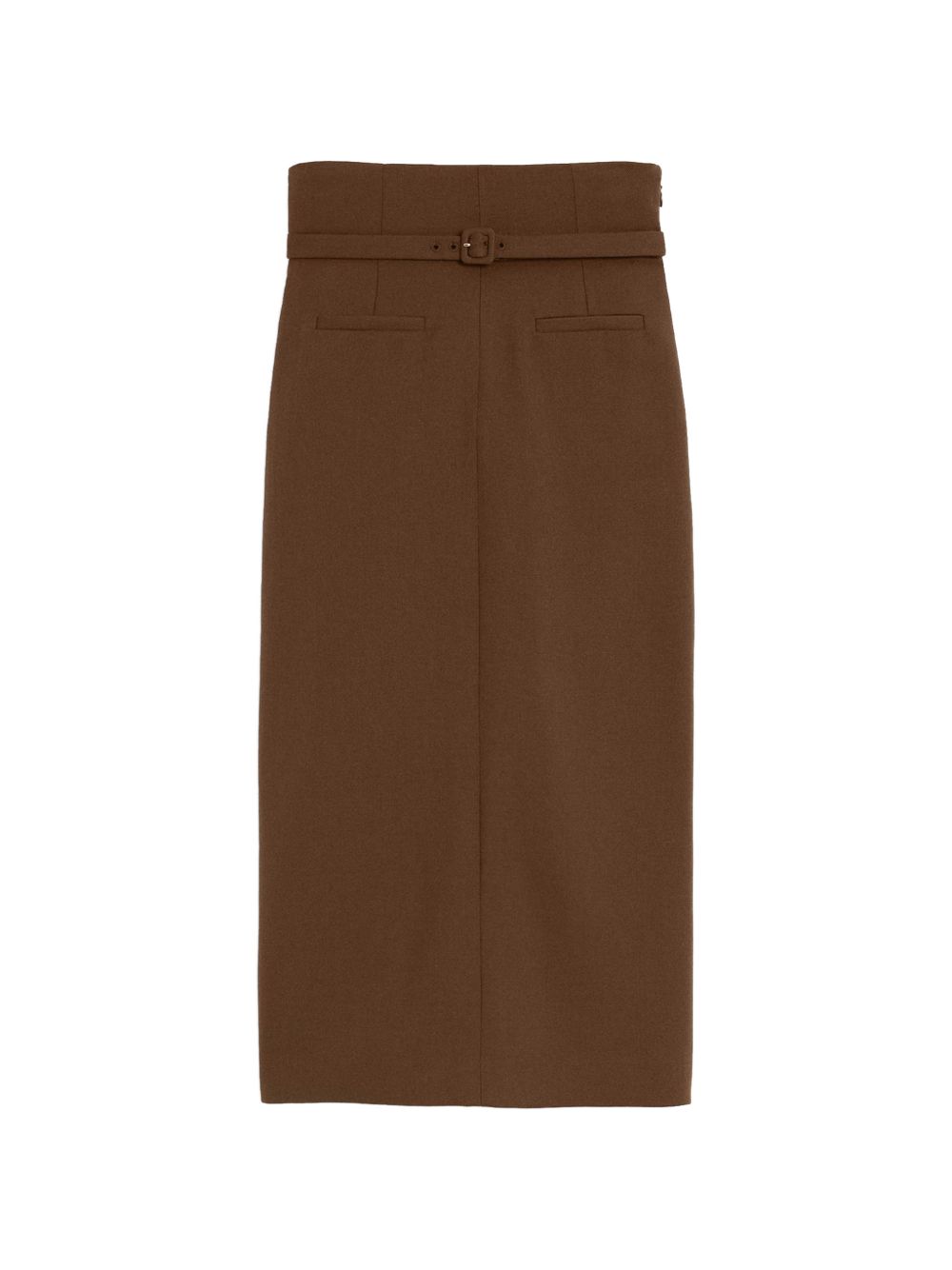 AMI PARIS BELTED MIDI SKIRT